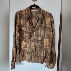 Blouse Multi Colors Earthtones